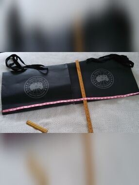 Canada Goose Black Logo Recycled Paper Bags - Pair